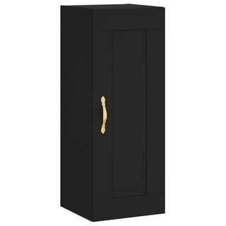 vidaXL Highboard Black 34.5x34x180 cm Engineered Wood - Giant Lobelia