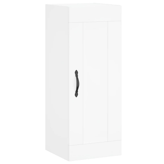 vidaXL Highboard White 34.5x34x180 cm Engineered Wood - Giant Lobelia