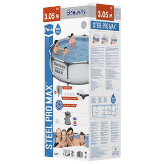 Bestway Steel Pro MAX Swimming Pool Set 305x76 cm - Giant Lobelia