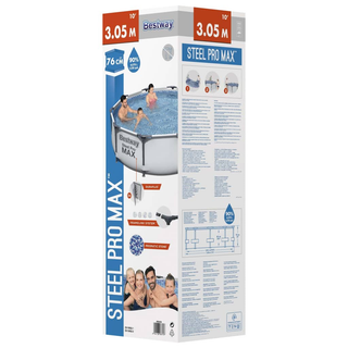 Bestway Steel Pro MAX Swimming Pool Set 305x76 cm - Giant Lobelia