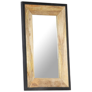 vidaXL Mirror 80x50 cm Solid Mango Wood - Giant Lobelia