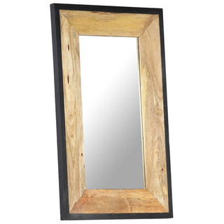 vidaXL Mirror 80x50 cm Solid Mango Wood - Giant Lobelia