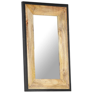 vidaXL Mirror 80x50 cm Solid Mango Wood - Giant Lobelia