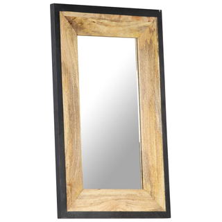 vidaXL Mirror 80x50 cm Solid Mango Wood - Giant Lobelia