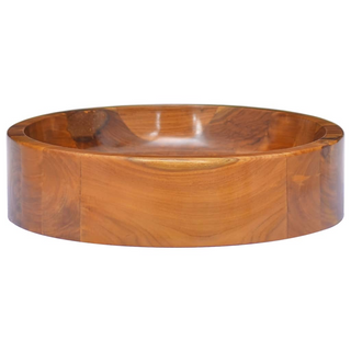 Basin Solid Teak Wood Φ40x10 cm - Giant Lobelia