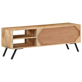 vidaXL TV Cabinet 110x30x40 cm Solid Mango Wood - Giant Lobelia