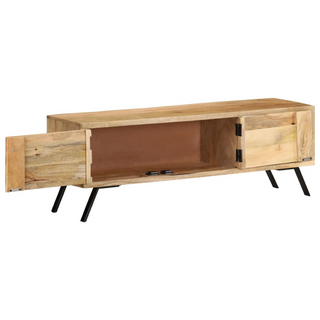 vidaXL TV Cabinet 110x30x40 cm Solid Mango Wood - Giant Lobelia