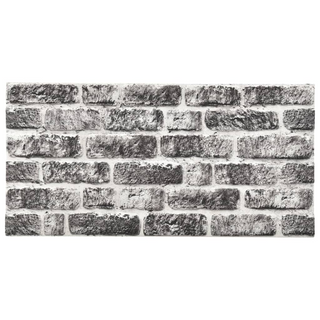 3D Wall Panels with Dark Grey Brick Design 10 pcs EPS - Giant Lobelia