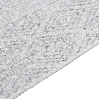 vidaXL Rug Light Grey 120x180 cm Cotton - Giant Lobelia