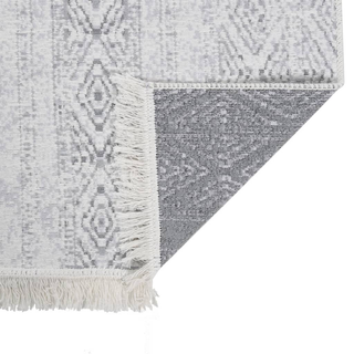 vidaXL Rug Light Grey 120x180 cm Cotton - Giant Lobelia