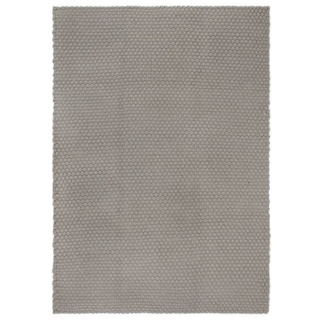 vidaXL Rug Rectangular Grey 160x230 cm Cotton - Giant Lobelia