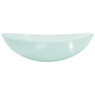 Basin Tempered Glass 54.5x35x15.5 cm Frosted - Giant Lobelia