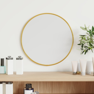 vidaXL Wall Mirror Gold Ø 30 cm Round - Giant Lobelia