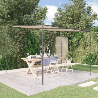 Gazebo Beige 3x3 m 180 g/m² Fabric and Steel - Giant Lobelia