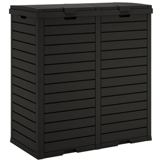 Outdoor Garbage Bin Black 78x41x86 cm Polypropylene - Giant Lobelia