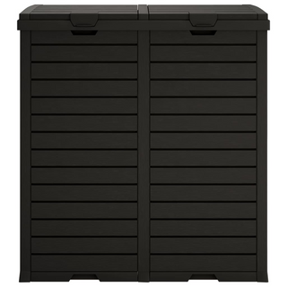 Outdoor Garbage Bin Black 78x41x86 cm Polypropylene - Giant Lobelia