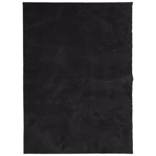 vidaXL Rug HUARTE Short Pile Soft and Washable Black 200x280 cm - Giant Lobelia