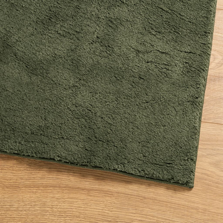 vidaXL Rug HUARTE Short Pile Soft and Washable Forest Green 200x200 cm - Giant Lobelia