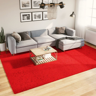 vidaXL Rug HUARTE Short Pile Soft and Washable Red 240x340 cm - Giant Lobelia