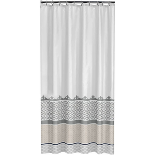 Sealskin Shower Curtain Marrakech 180 cm Silver 235281318 - Giant Lobelia