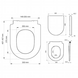 Tiger Soft-Close Toilet Seat Memphis Duroplast White 252930646 - Giant Lobelia