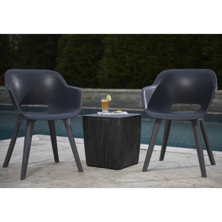 Keter Outdoor Chairs Akola 2 pcs Graphite - Giant Lobelia