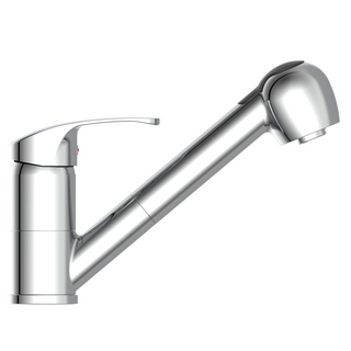 SCHÜTTE Sink Mixer with Pull-out Spray DIZIANI Chrome - Giant Lobelia