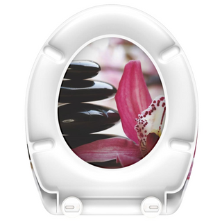 SCHÜTTE Toilet Seat with Soft-Close Quick Release WELLYNESS - Giant Lobelia