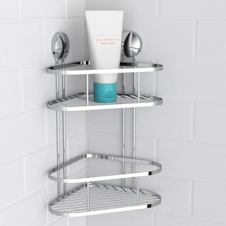 EISL Shower Corner Rack Chrome 22x18x35 cm - Giant Lobelia