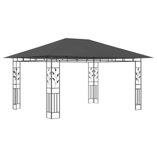 Gazebo with Mosquito Net 4x3x2.73 m Anthracite 180 g/m² - Giant Lobelia