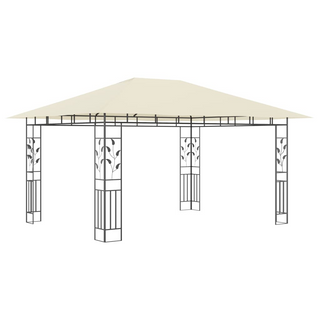 Gazebo with Mosquito Net 4x3x2.73 m Cream 180 g/m² - Giant Lobelia