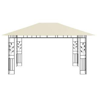 Gazebo with Mosquito Net 4x3x2.73 m Cream 180 g/m² - Giant Lobelia