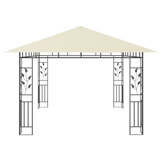 Gazebo with Mosquito Net 4x3x2.73 m Cream 180 g/m² - Giant Lobelia