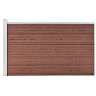 Garden Fence WPC 175x105 cm Brown - Giant Lobelia