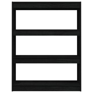 Book Cabinet/Room Divider Black 100x30x103 cm Solid Pinewood - Giant Lobelia