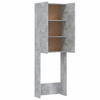 Washing Machine Cabinet Concrete Grey 64x25.5x190 cm - Giant Lobelia