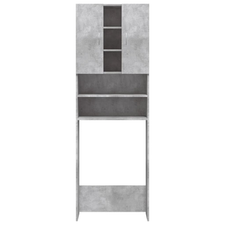 Washing Machine Cabinet Concrete Grey 64x25.5x190 cm - Giant Lobelia