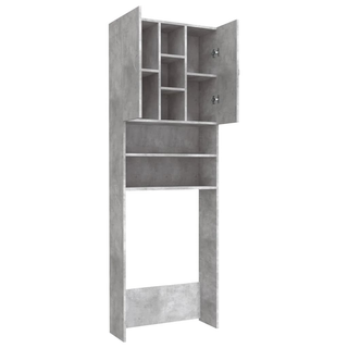 Washing Machine Cabinet Concrete Grey 64x25.5x190 cm - Giant Lobelia