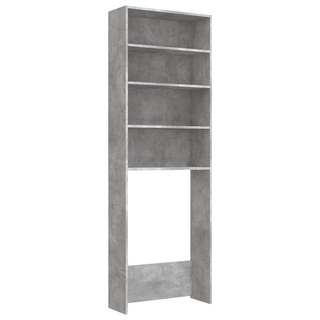 Washing Machine Cabinet Concrete Grey 64x24x190 cm - Giant Lobelia