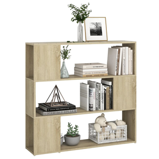 Book Cabinet Room Divider Sonoma Oak 100x24x94 cm - Giant Lobelia