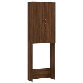 Washing Machine Cabinet Brown Oak 64x25.5x190 cm - Giant Lobelia