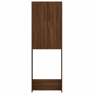 Washing Machine Cabinet Brown Oak 64x25.5x190 cm - Giant Lobelia