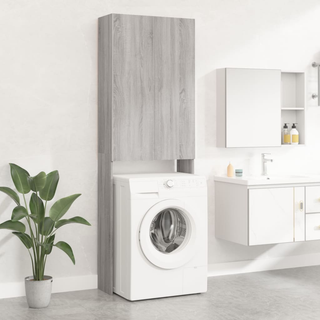 Washing Machine Cabinet Grey sonoma 64x25.5x190 cm - Giant Lobelia