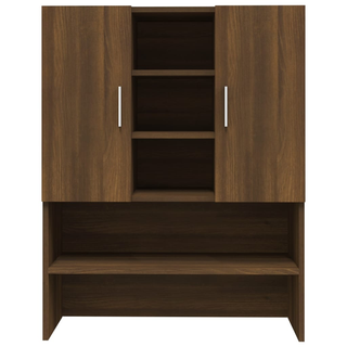 Washing Machine Cabinet Brown Oak 70.5x25.5x90 cm - Giant Lobelia