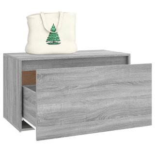 vidaXL Hall Bench 80x40x45 cm Grey Sonoma Engineered Wood - Giant Lobelia