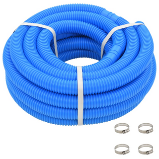 vidaXL Pool Hose with Clamps Blue 38 mm12 m - Giant Lobelia