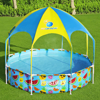 Bestway Steel Pro UV Careful Above Ground Pool for Kids 244x51 cm - Giant Lobelia