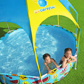 Bestway Steel Pro UV Careful Above Ground Pool for Kids 244x51 cm - Giant Lobelia