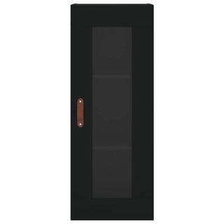 vidaXL Highboard Black 34.5x34x180 cm Engineered Wood - Giant Lobelia