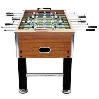 vidaXL Football Table Steel 60 kg 140x74.5x87.5 cm Light Brown and Black - Giant Lobelia